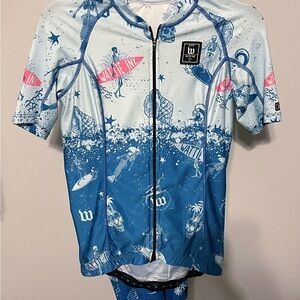 Wattie Ink cycling kit jersey and bib shorts